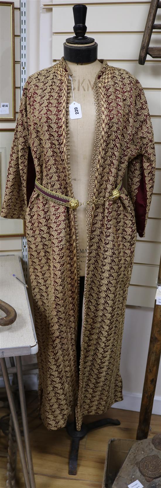 An Indian embroidered coat